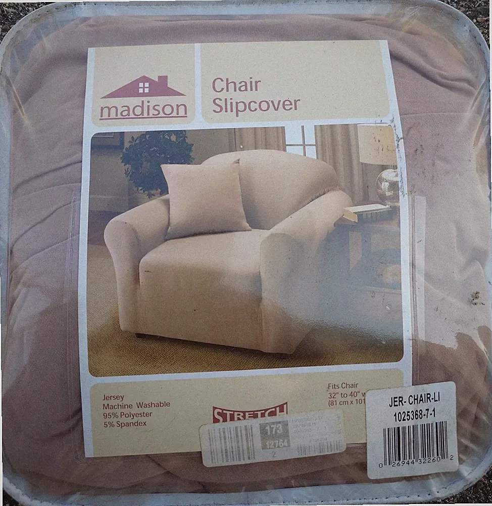 JERSEY FURNITURE SLIPCOVERS FOR CHAIR SOFA LOVESEAT RECLINER--beige Protective
