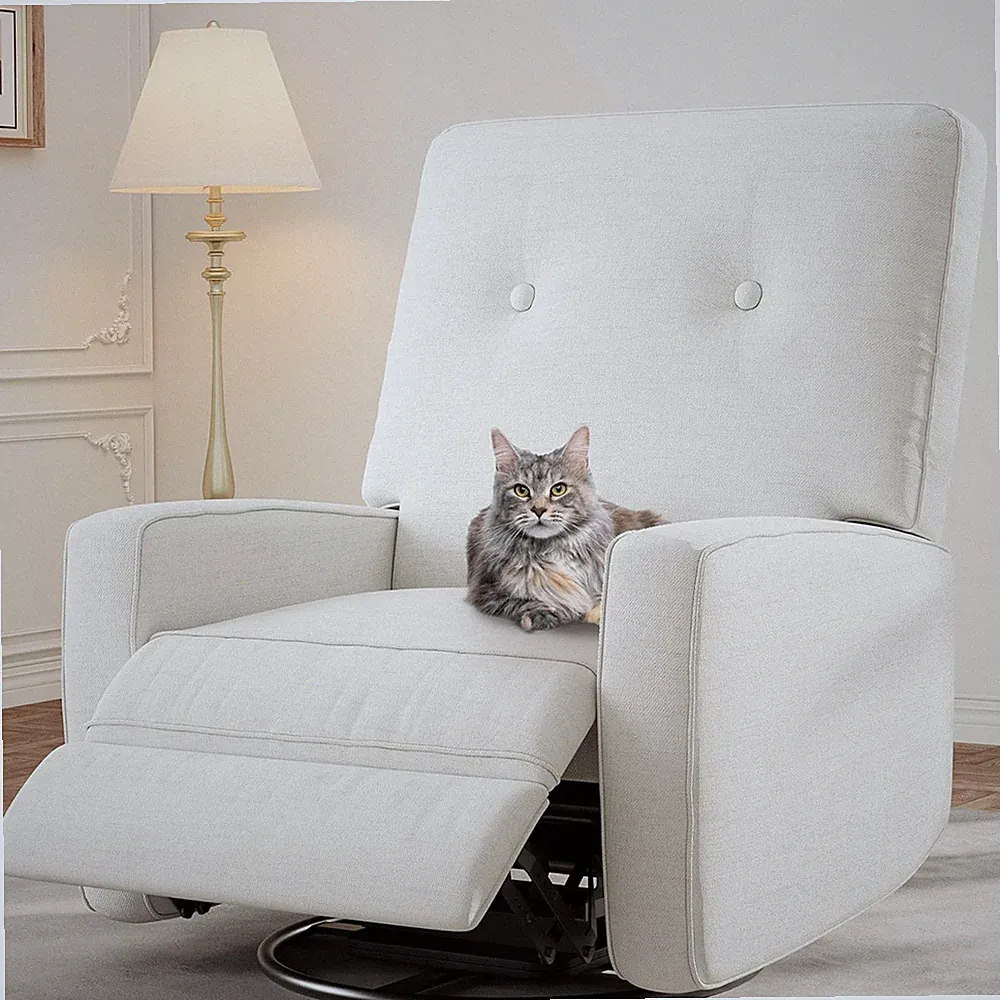 Recliner Chair, 360° Swivel Rocking Glider Chair for Adults with Adjustable Back