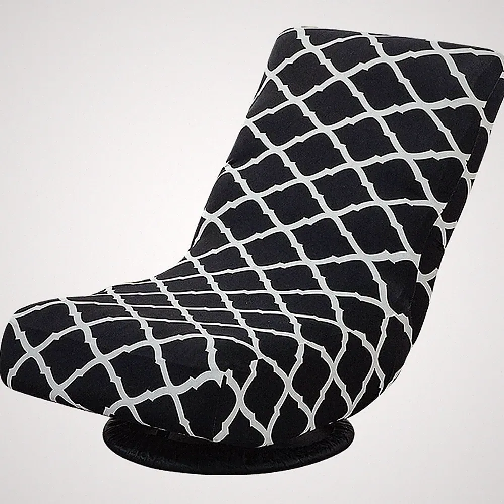 Swivel Reclining Folding Floor Gaming Chair Cover Printed Lazy Boy Chair Slip...